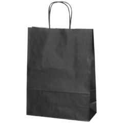 976493 PAPERIKASSI MUSTA 24X10X32CM