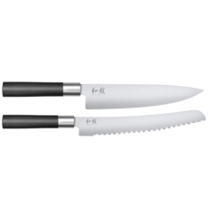 67S223 Knivset 2-dels KAI Wasabi Black - Gyuto / Brödkniv