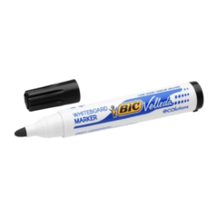904937 Whiteboardpenna Bic Velleda Svart Rund spets