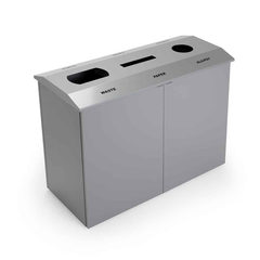 HAM02 Källsorteringsskåp Grå