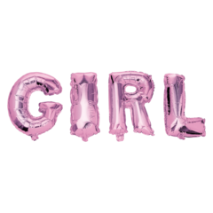 HIS64644 Folieballong Text Girl 40cm