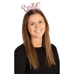 HIS90387 Bride To Be Pink Headband