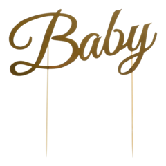 HIS64371 Tårtdekoration Baby Guld