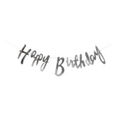 HIS79063 Banderoll Happy Silver