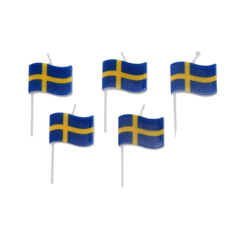 HIS64406 Tårtljus Svenska Flaggan