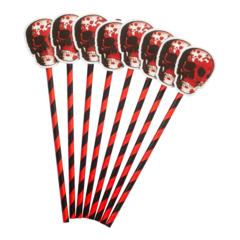 HIS64376 Halloween Paper Straws 8-Pack