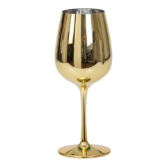 HIS79282 Vinglas Plast Guld