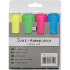 62510 Överstrykningspenna 4 Färger