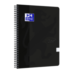 400134120 Spiralblock Oxford Optik Paper® Rutat Svart A4