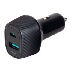 DELUSBCCAR123 Deltaco Billaddare 63W