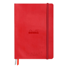 194160C Anteckningsbok Rhodia Med bokmärkesband Röd A5