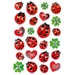 3529 Stickers Dekor Nyckelpiga