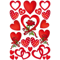 3619 Stickers Dekor Hjärtan
