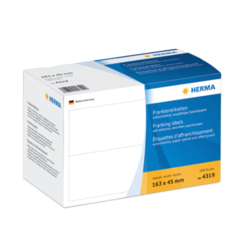 4319 Frankeringsetiketter Herma 163x45mm vit
