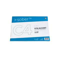 81254 Kuvert C4 Fukthhäftande Vita 5-pack