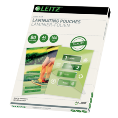 33818 Laminate Low heat A4 80 Mic (1