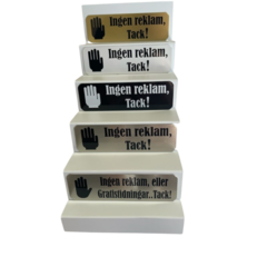 5999971 Start-Kit Ingen Reklam,Tack! 100x30mm