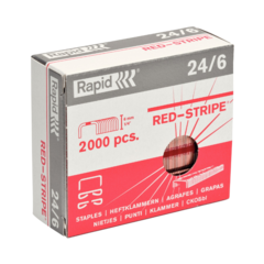 11700245 Häftklammer 24/6 Red Stripe (2