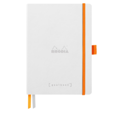 117815C Anteckningsbok Rhodia Med bokmärkesband Vit A5