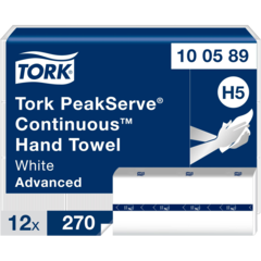 157100589 Pappershandduk Tork PeakServe Advanced Z-vikt 1-lag H5