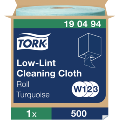 157190494 Rengöringsduk Precision Rulle i box Tork W1/W2/W3 Turkos