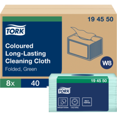 157194550 Rengöringsduk Tork Grön 30x38cm W8