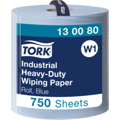 157130080 Industritorkrulle Tork W1 Extra Kraftigt 3-lag Blå 255m