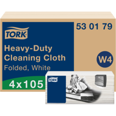 157530179 Rengöringsduk Kraftig Tork W4 Vit