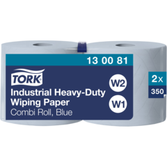 157130081 Industritorkrulle Tork W1/2 Extra Kraftigt Blått QuickDry