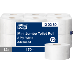 157120280 Toalettpapper Tork Mini Jumbo Advanced 2-lag T2