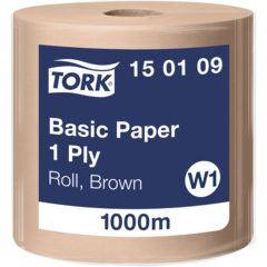 157150109 Torkpapper Tork Basic W1 Brun 1-lag 1000m
