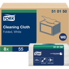 157510150 Rengöringsduk Tork W8 Mjuk Small Pack 32x38,5cm