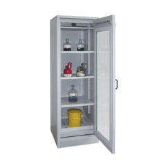 INDB802654A Kemskåp 30min 1-Glasdörr Grå