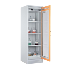 INDB802655A Kemskåp 30min 1-Glasdörr Gul