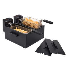 ON183028 Fritös Dubbel Princess 2x3L 2x1800W Svart