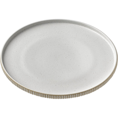 PLA156 Nara Tallrik Relief Vit