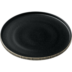 PLA159 Nara Tallrik Relief Svart/Vit