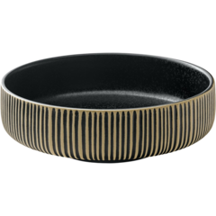 PL701316691000628 Nara Relief Bowl Black/White