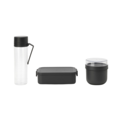 BRA206740 Frukost & Lunchset Grå 3-Delar