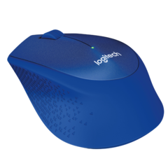 910004910  Mus M330 Silent Plus Blå