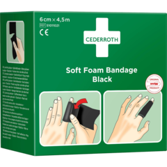 51011021 Plåster Cederroth Soft Foam Black 6cm x 4,5m