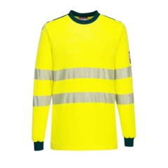 PWFR701 Flamskyddad Varsel T-shirt Långärmad Portwest FR701 Klass 3