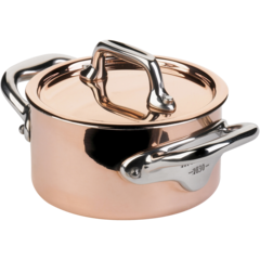 MVL19930 Minigryta med lock Mauviel M'150s 30cl koppar/stål