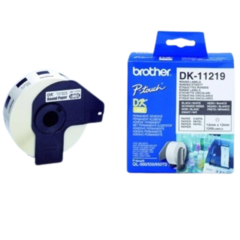 DK11219 Round Labels Ø12 White Paper (