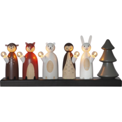 ST65287 Ljusstake Star Trading Forest Friends 5-Arm
