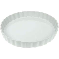 BIRH4432B White Pie Dish 28cm
