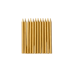 HED202270 DH95 Tårtljus Guld  12-pack