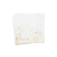 HED202310 DH95 Servett vit/guld 33x33cm