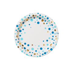 HED202344 Blue Paper Plates 23cm Pack of 8