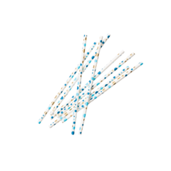 HED202349 DH95 Paper straws Blue 19.7cm